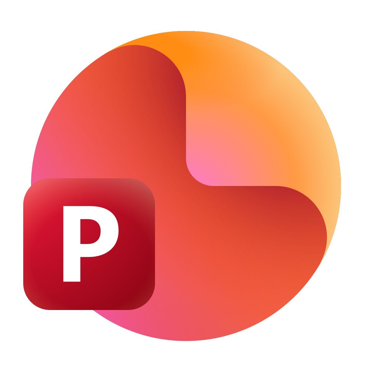 Microsoft PowerPoint logo.